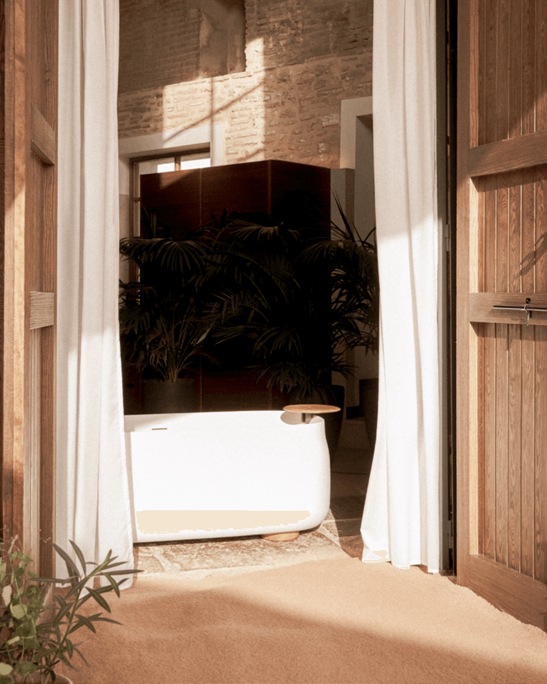 Ensemble baignoire îlot Duna White