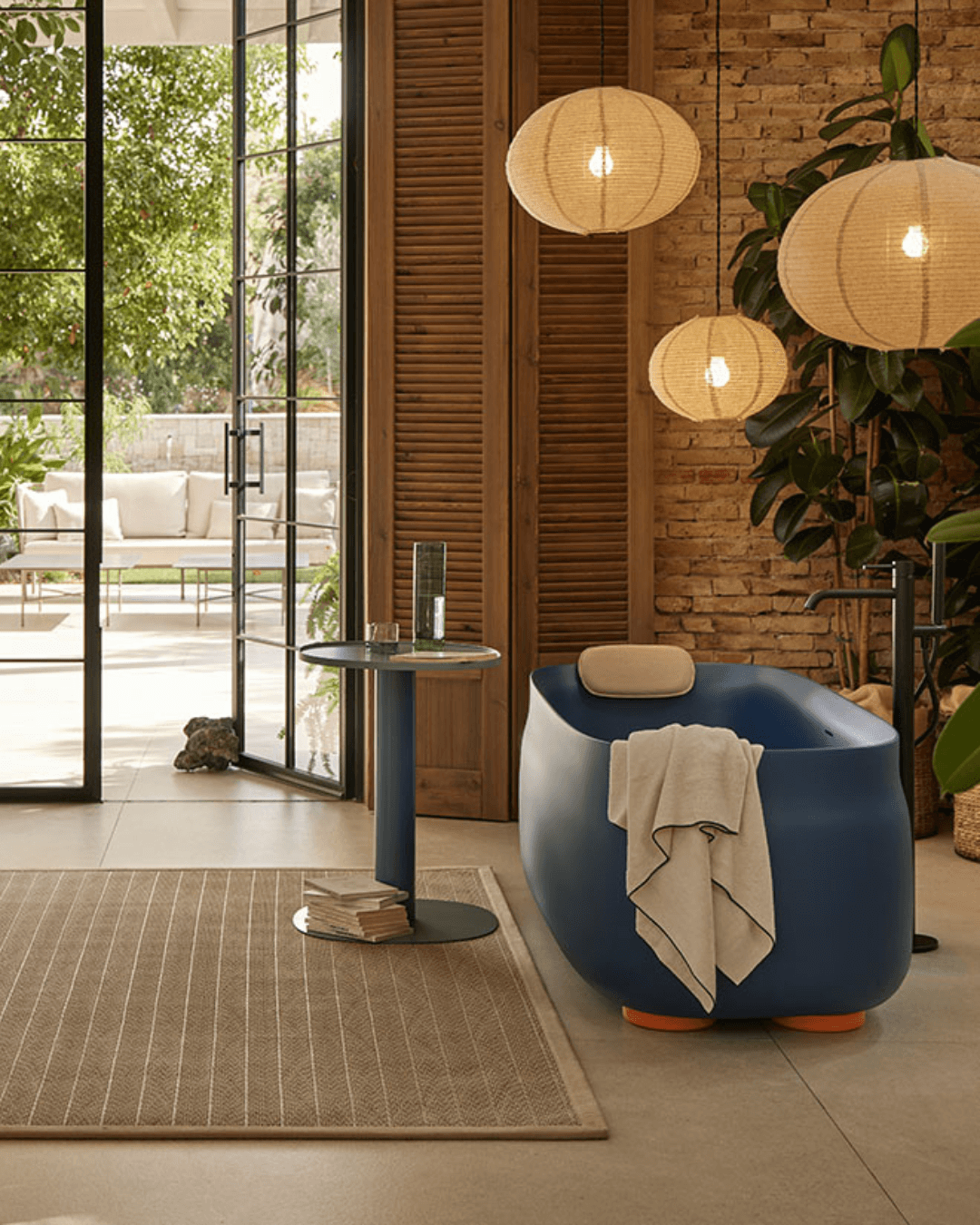 Ensemble baignoire îlot Duna Blue
