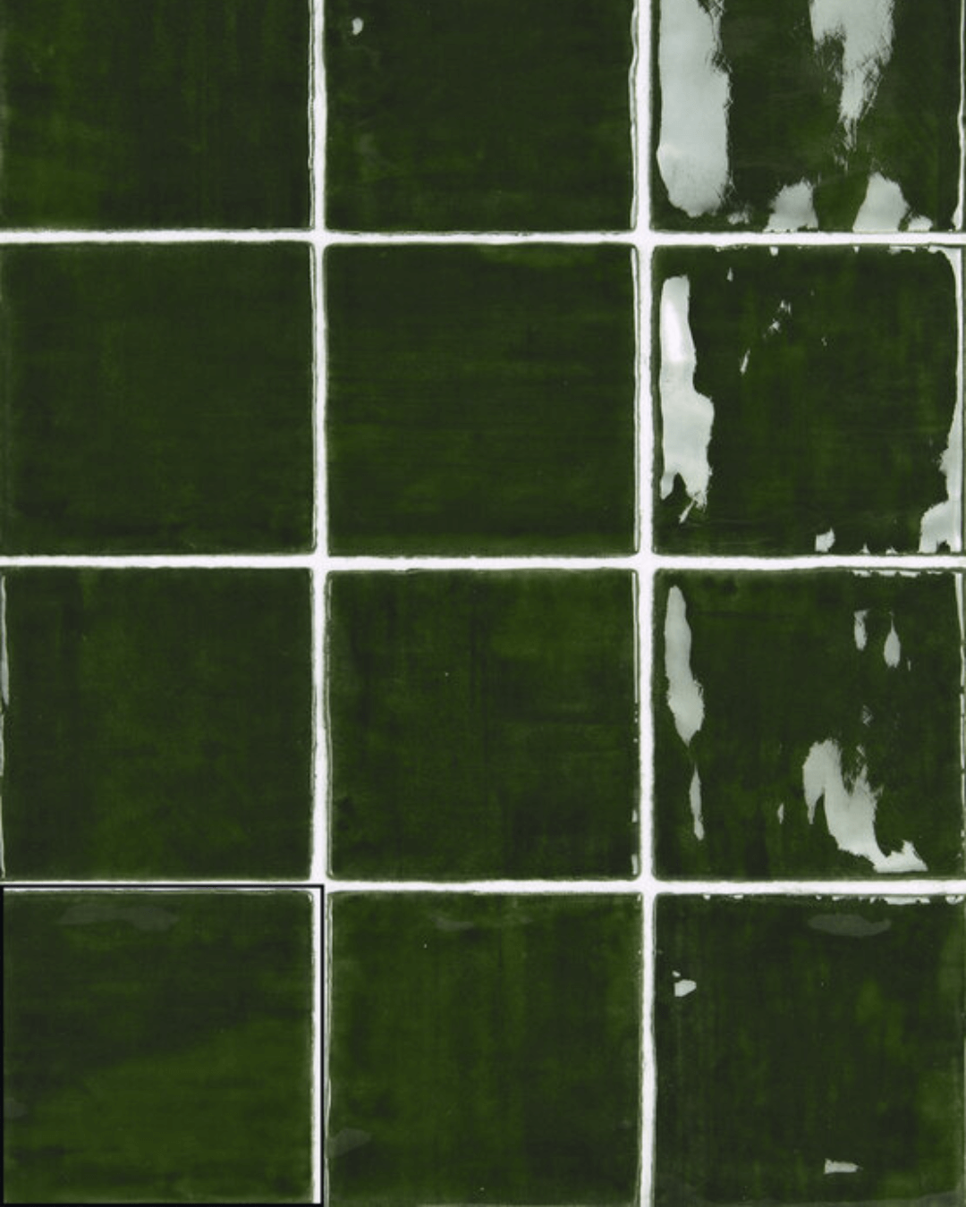 Carrelage Nour Dark Green 10x10