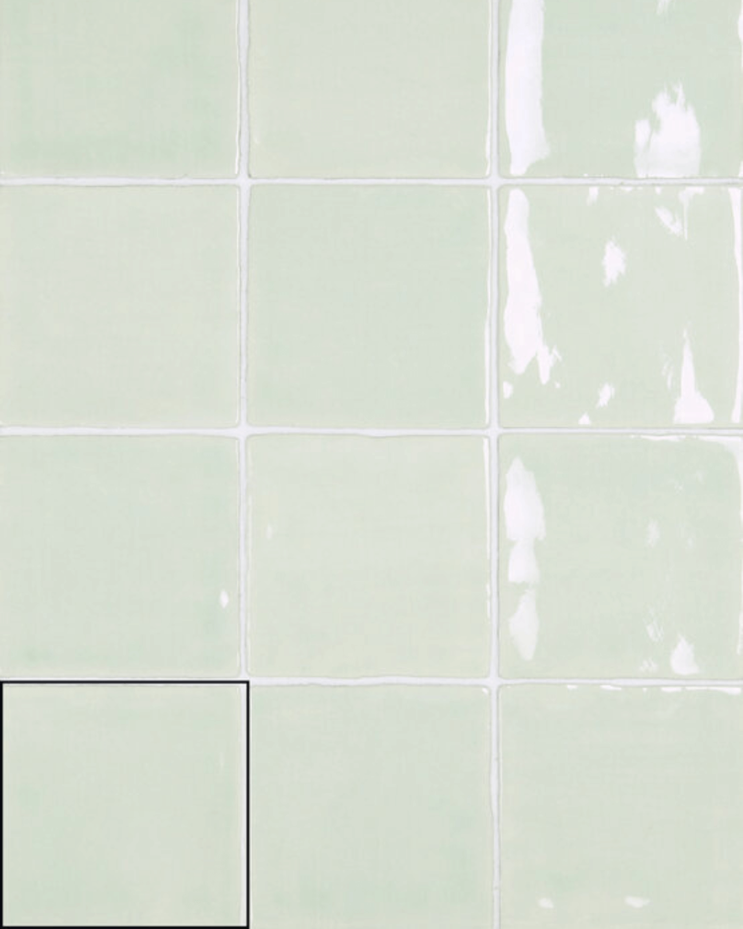 Carrelage Nour Pastel Green 10x10