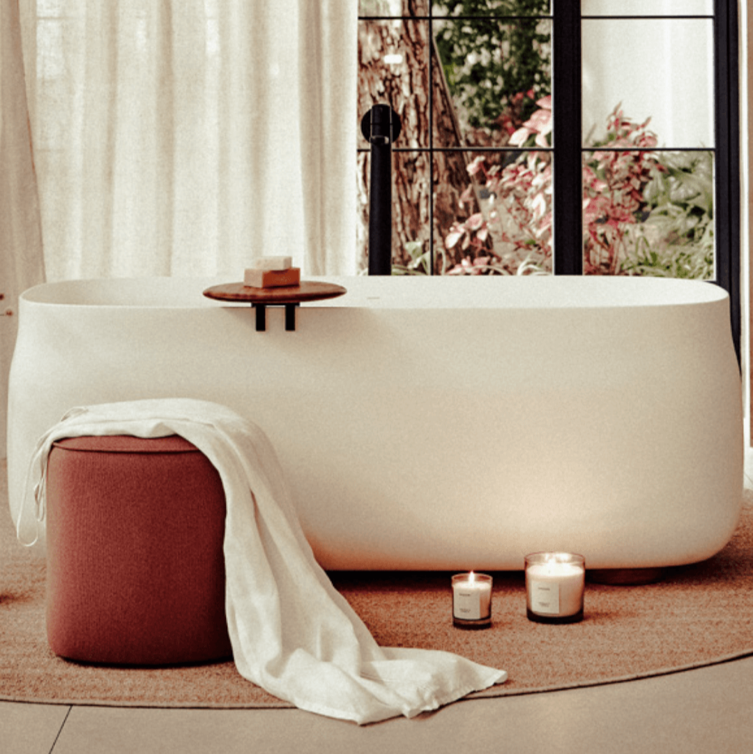 Ensemble baignoire îlot Duna White