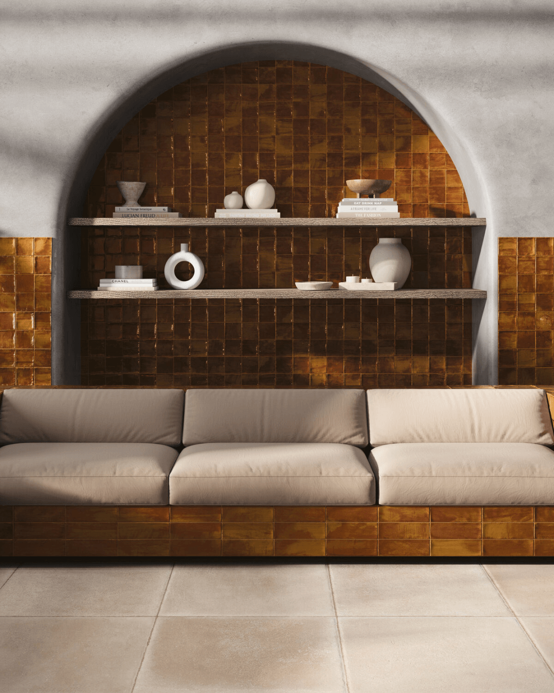 Carrelage Nour Caramel 10x10