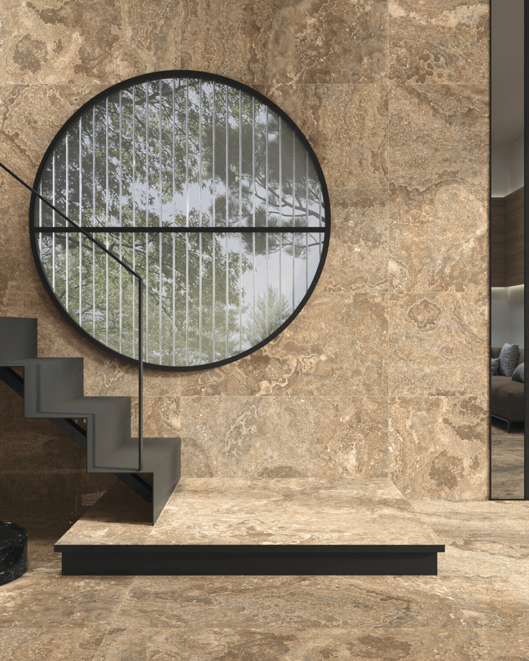 Agate Sunset 60x120 - Carrelage mural et sol style pierre et marbre cuivré