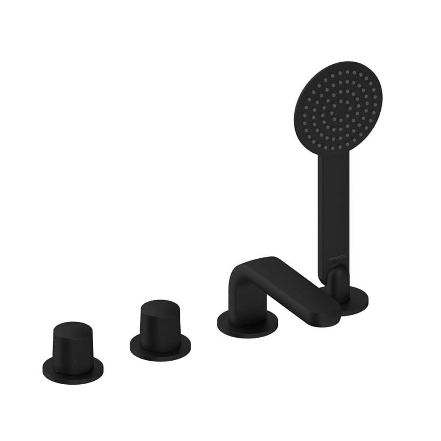 Dedal - Mitigeur au bord pour baignoire – Finition noir mat