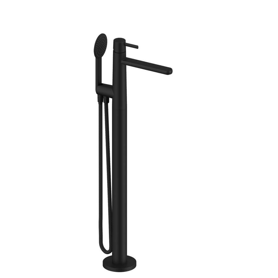 Dedal - Robinet sur pied pour baignoire – Finition noir mat