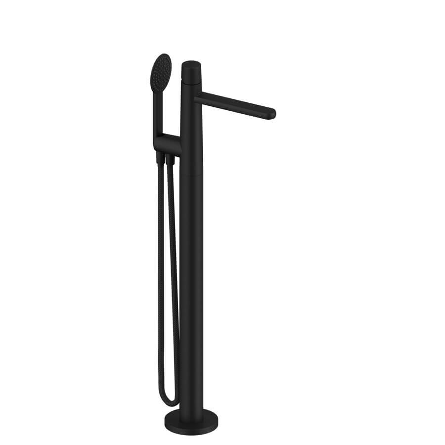 Dedal - Robinet sur pied pour baignoire – Finition noir mat