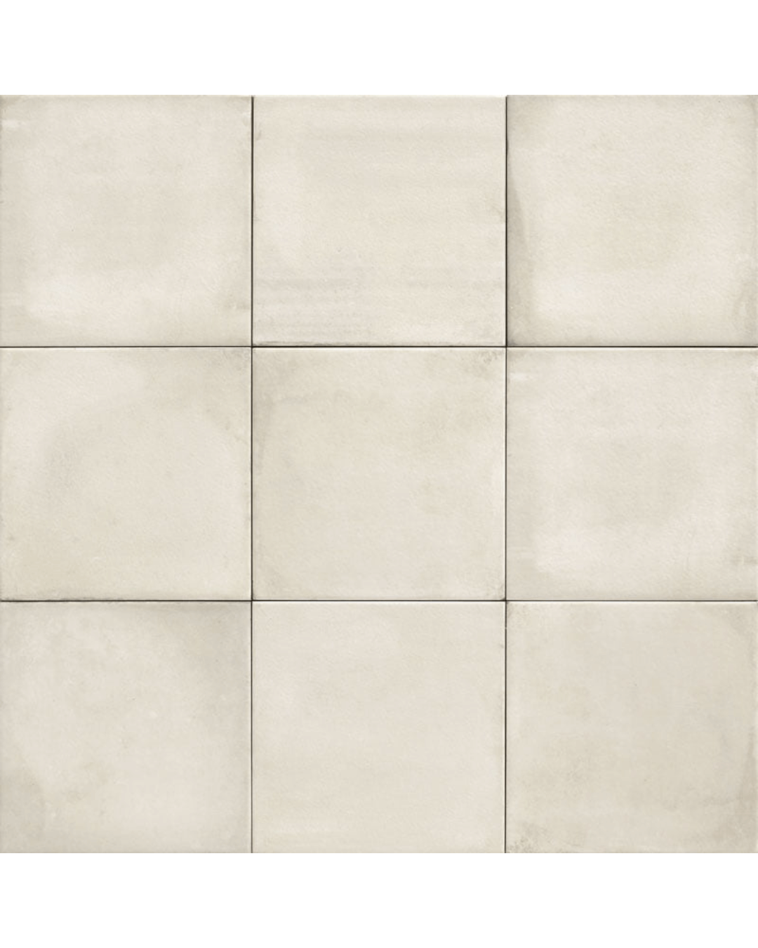 Maiolica Faenza Bianco 20x20 - Carrelage mural et sol blanc mat style Carreau de Ciment