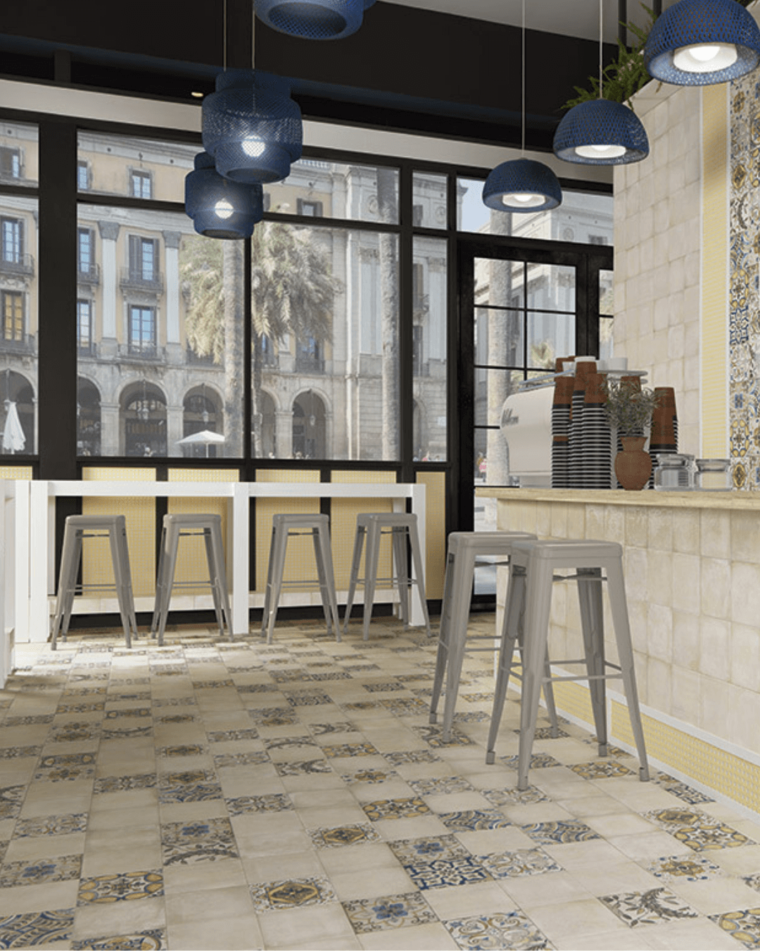 Maiolica Faenza Bianco 20x20 - Carrelage mural et sol blanc mat style Carreau de Ciment