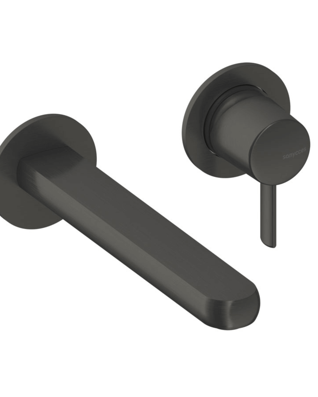 Dedal : Mitigeur encastré en metal brut pour lavabo