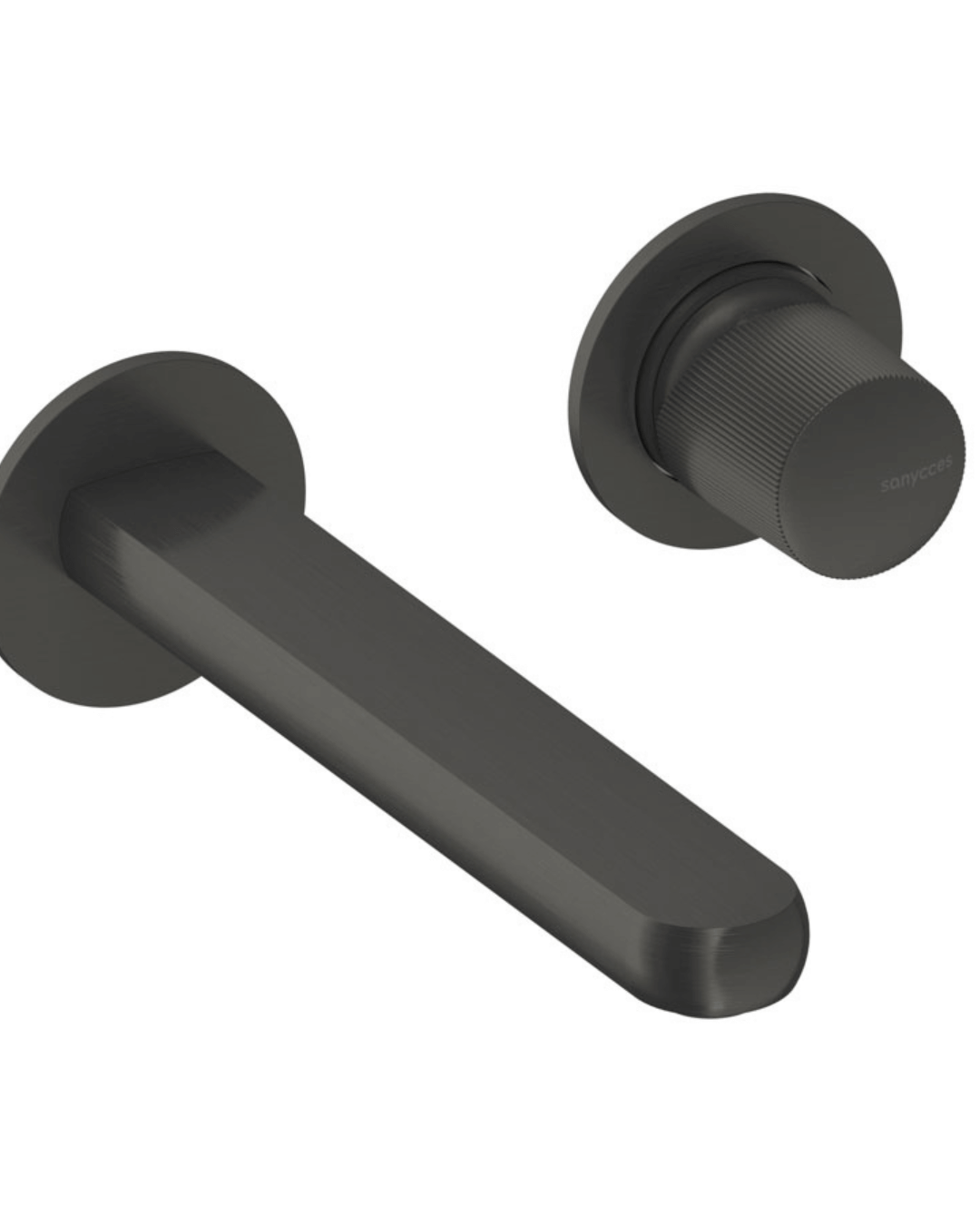 Dedal : Mitigeur encastré en metal brut pour lavabo
