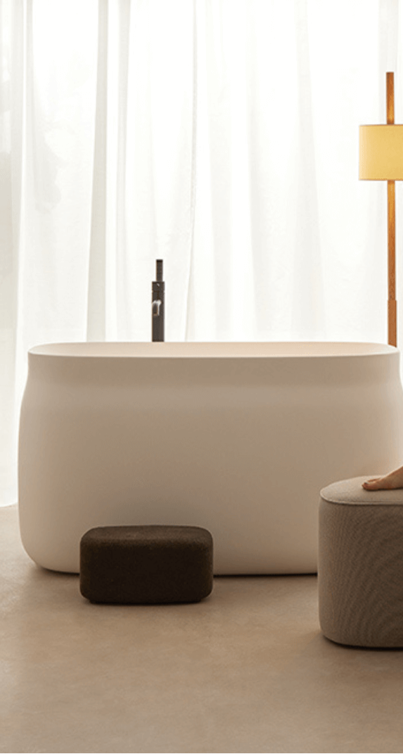 Duna Ofuro : baignoire style japonais, blanc mat