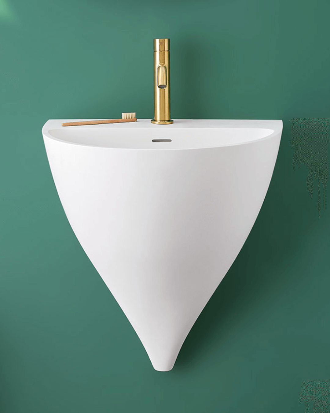 KALIYA : Vasque murale suspendue 50x38x57 en Gelcoat