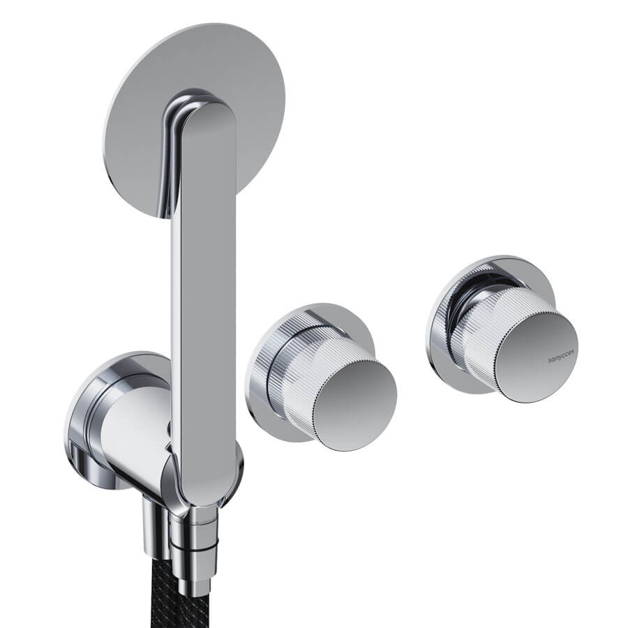 Dedal - Mitigeur de douche mural 2 voies – Finition Chrome