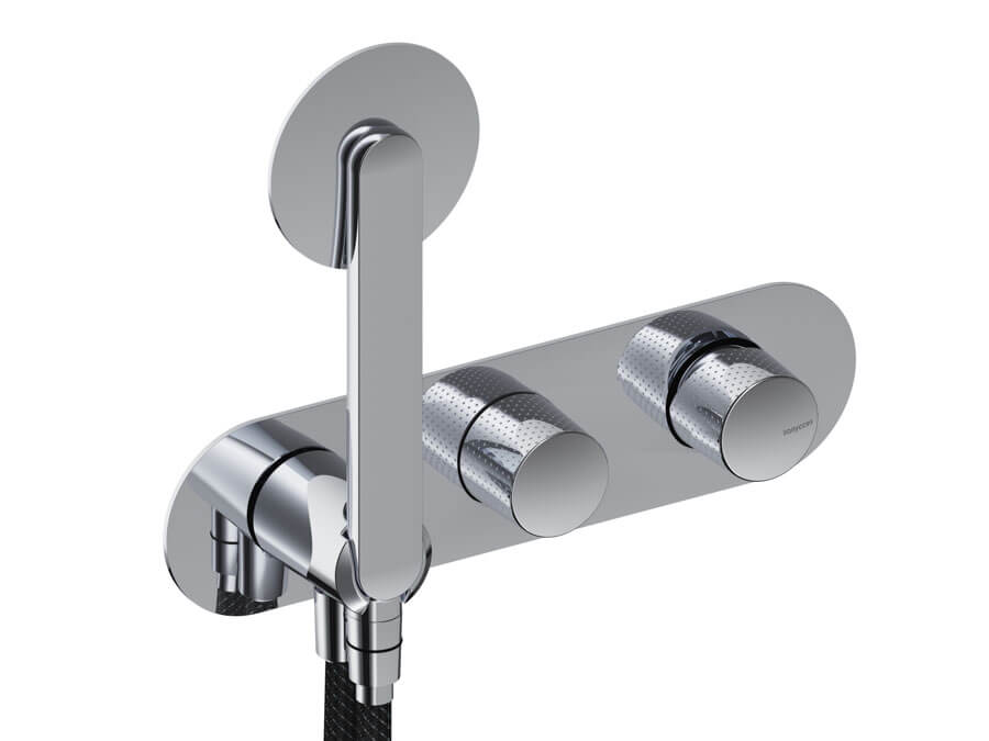 Dedal - Mitigeur de douche mural 2 voies – Finition Chrome