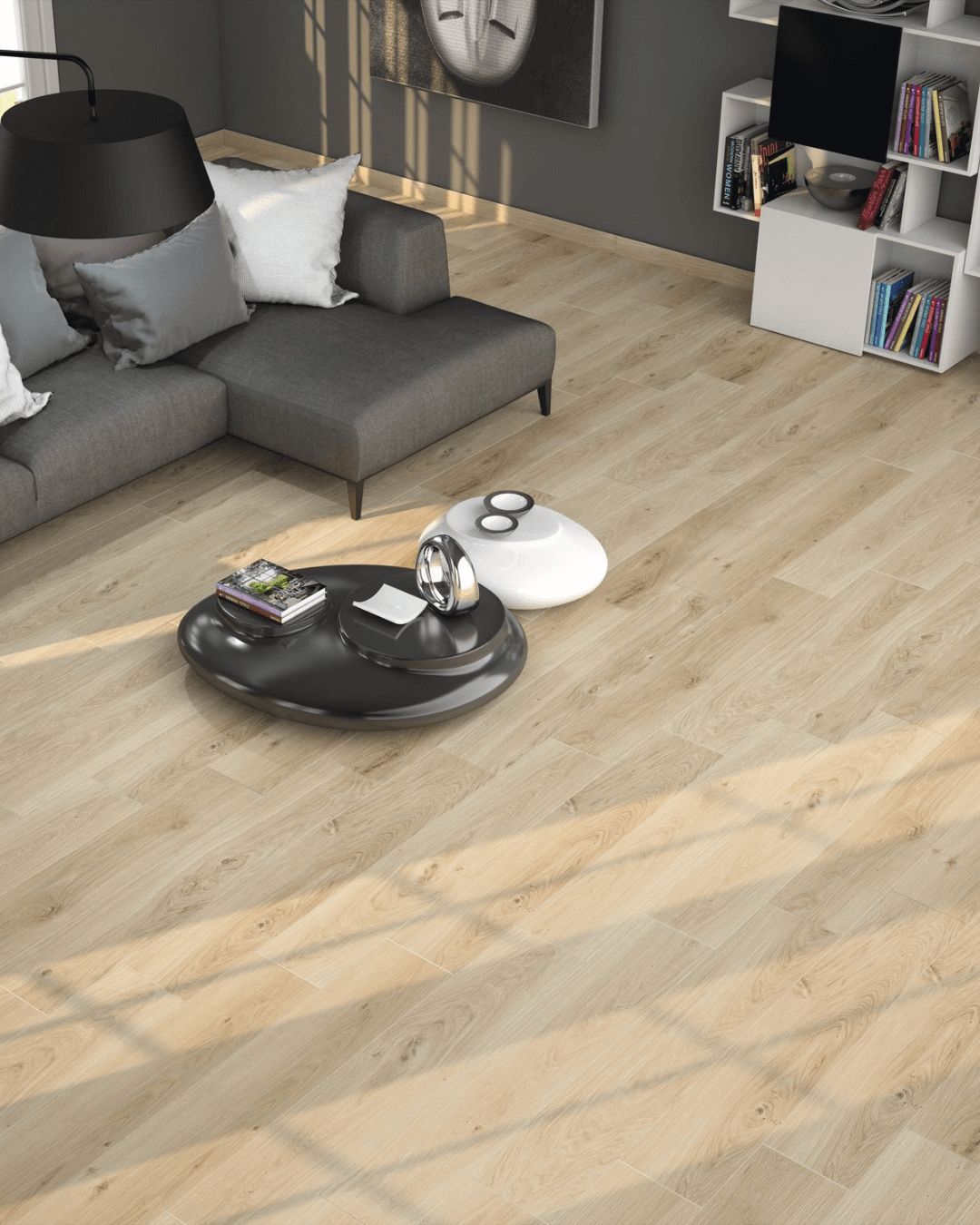 Oregon Nogal 20x120 - Carrelage effet bois Noyer brun bords rectifiés