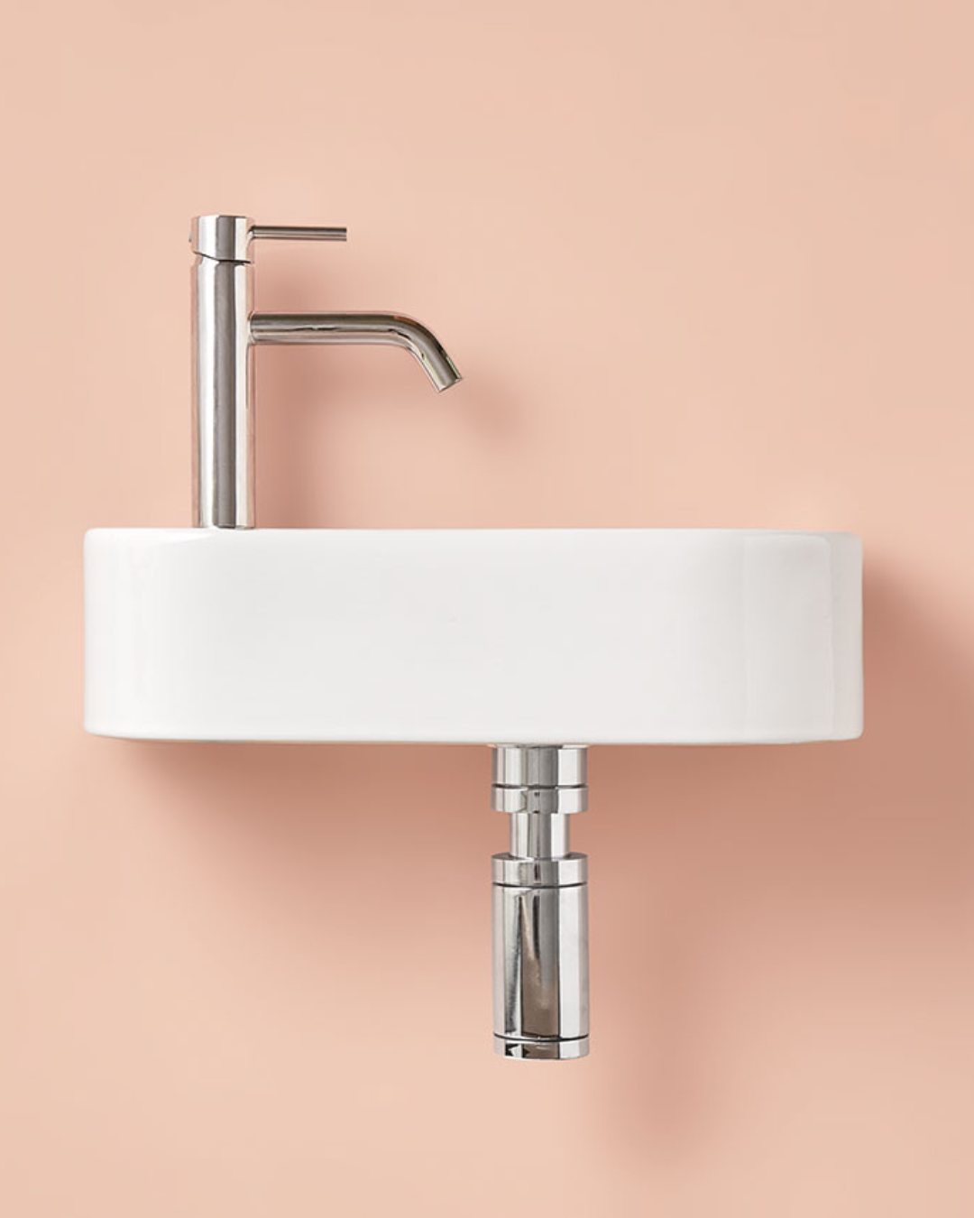 PETIT : Vasque suspendue murale pour WC et petits espaces 40x22x12 & 71.5x27.5x12 avec kit de fixation