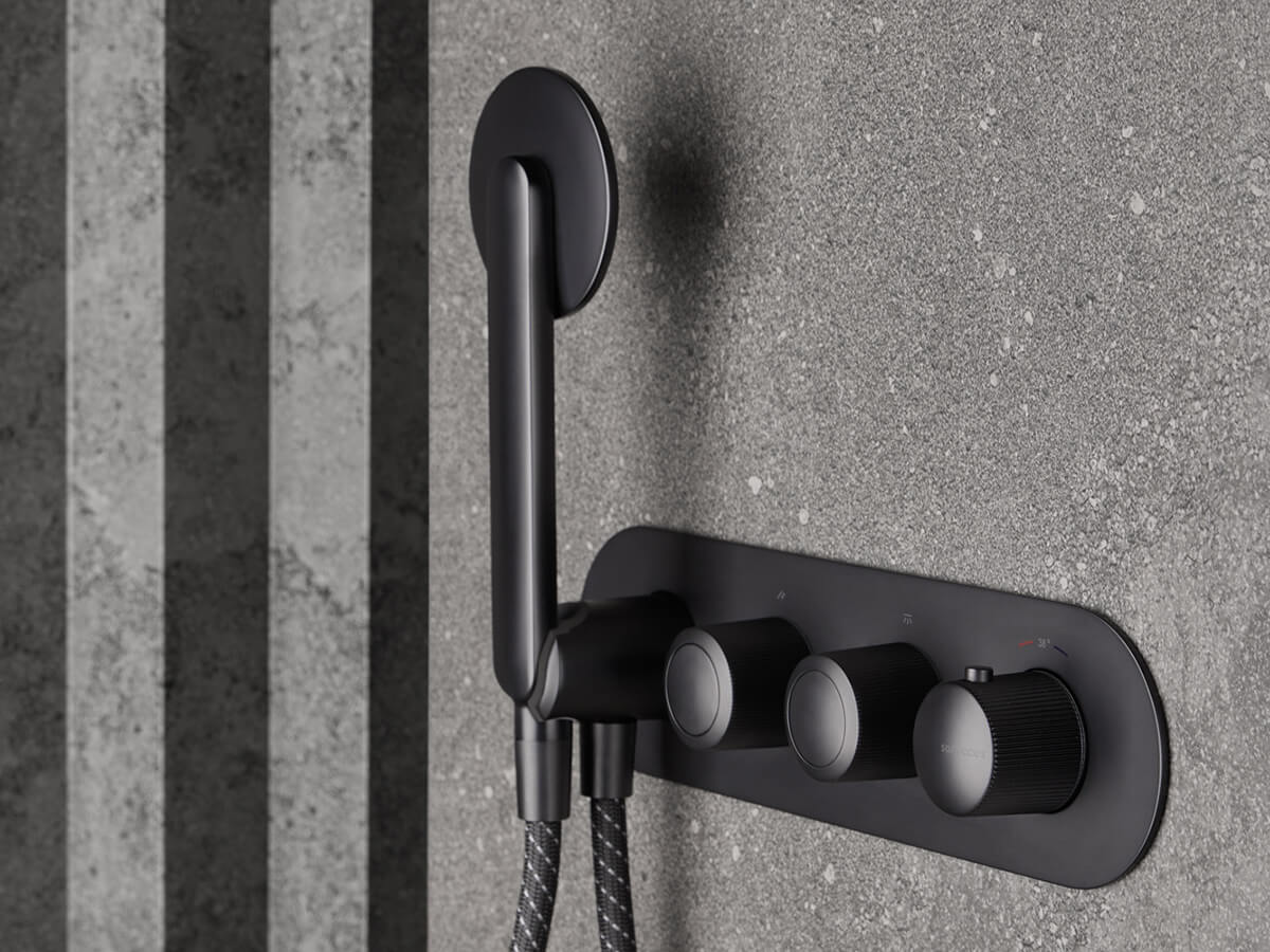 Dedal - Thermostatique de douche horizontal chromé