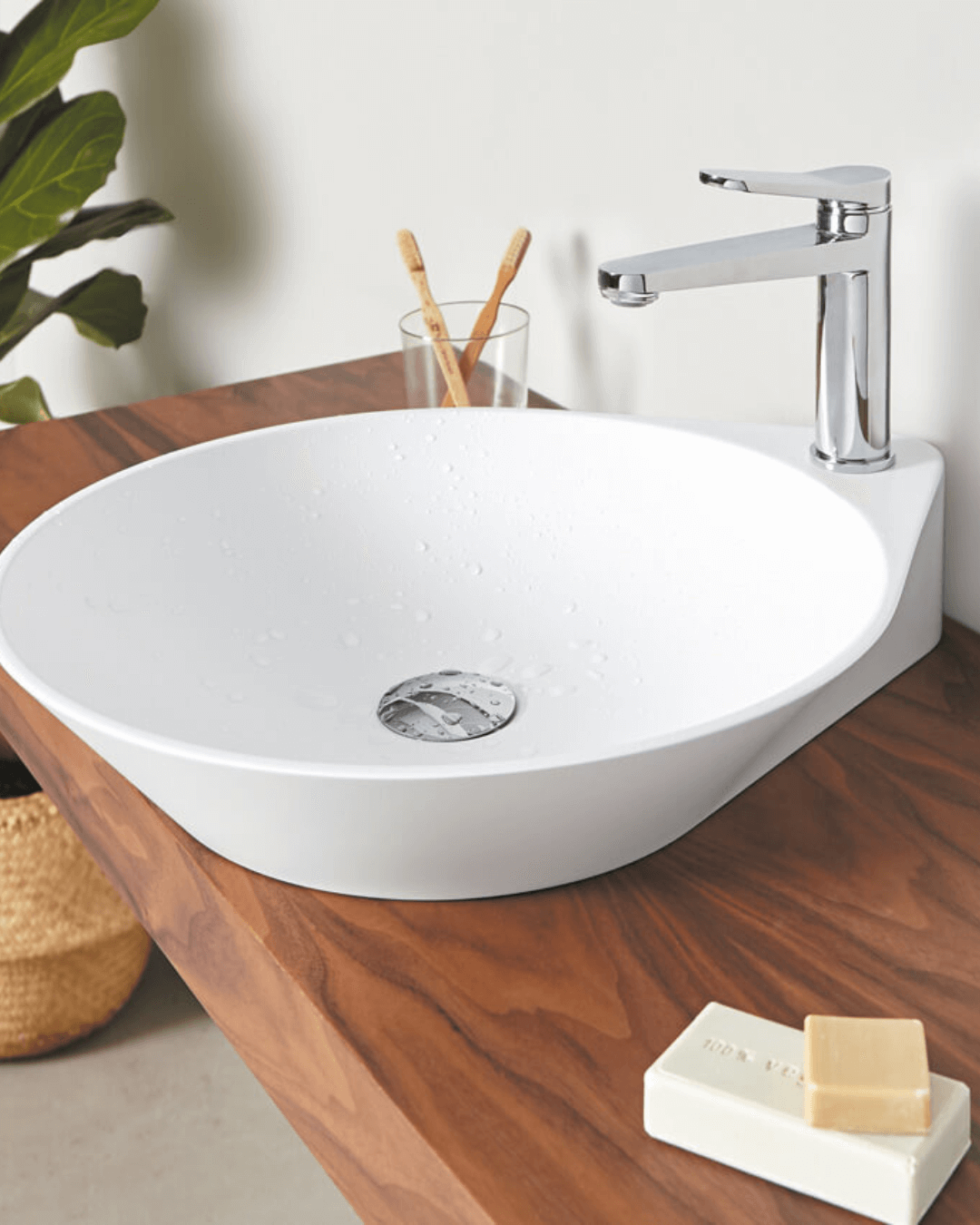 Nadir - Vasque finition blanc mat
