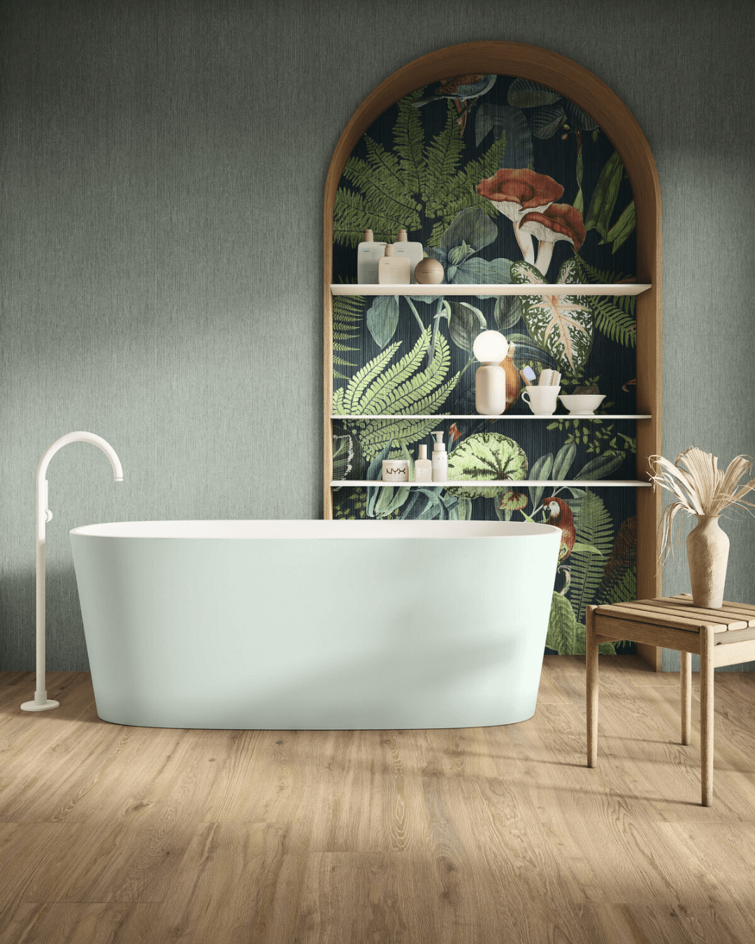 Sequoia Honey 25x150 - Carrelage sol effet bois clair bords rectifiés