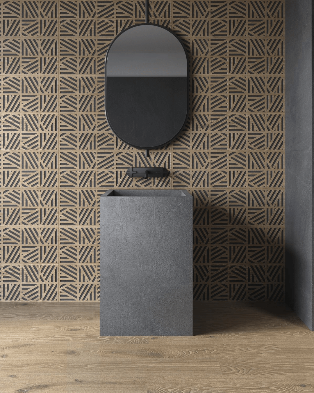 Triana Caoba 20x120 - Carrelage effet bois sol & mural bords rectifiés