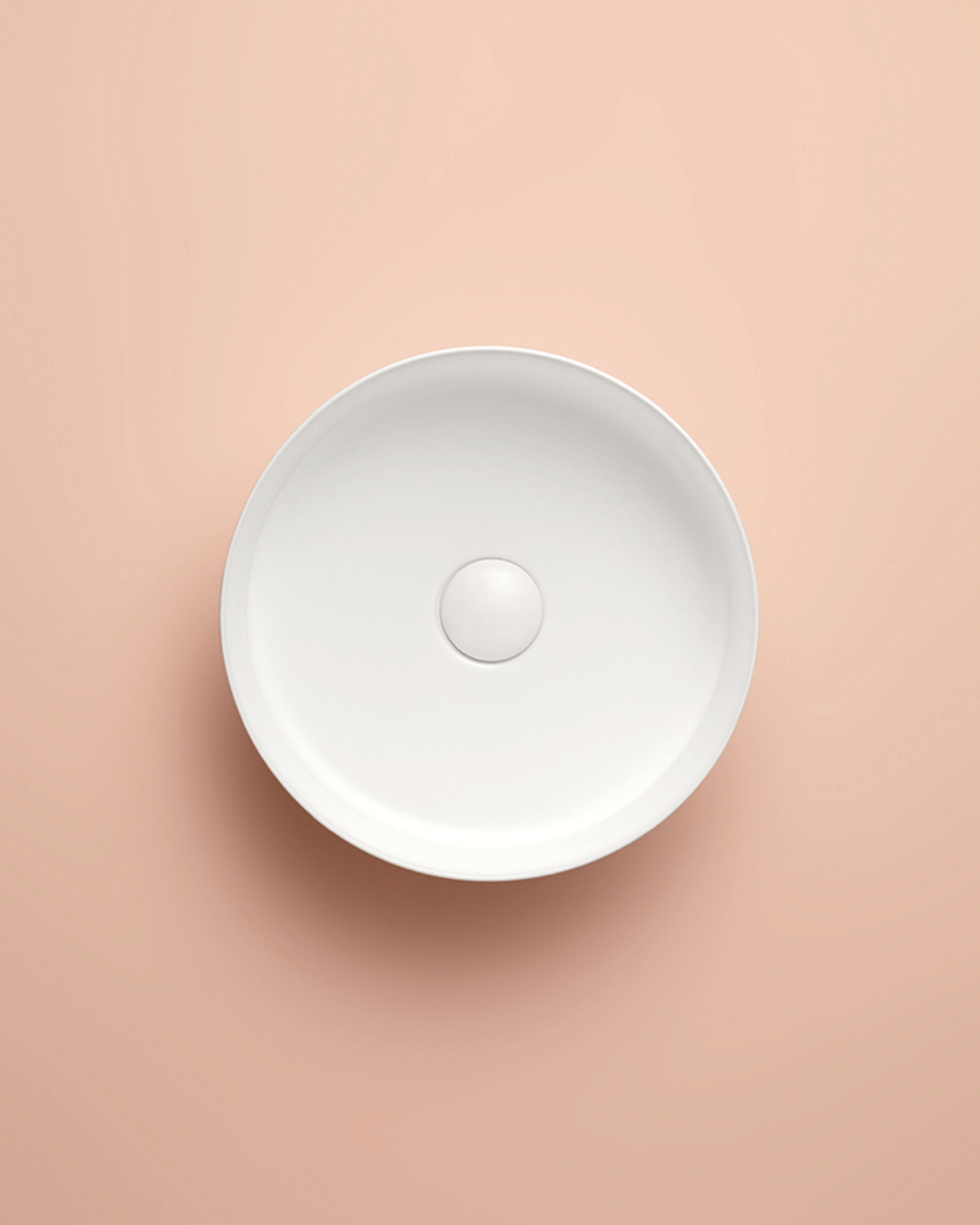 MARSALA : Vasque ronde à poser en céramique vitrifiée Ø35.5×11