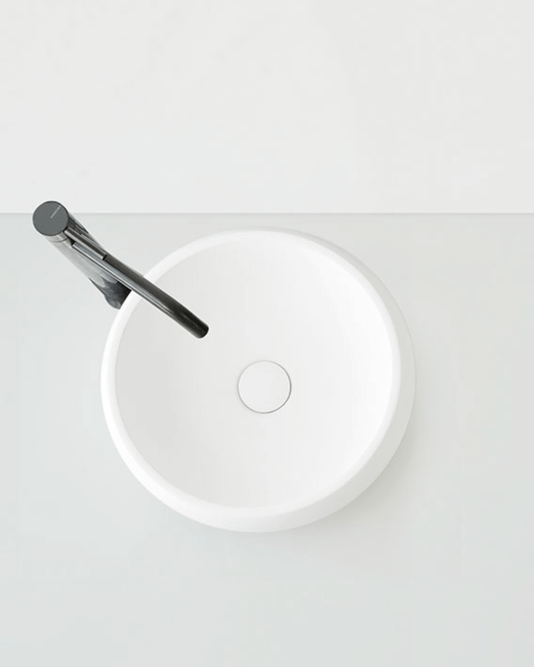 RONDO : Vasque rond à poser Ø36×12 & Ø40×12 en Gelcoat