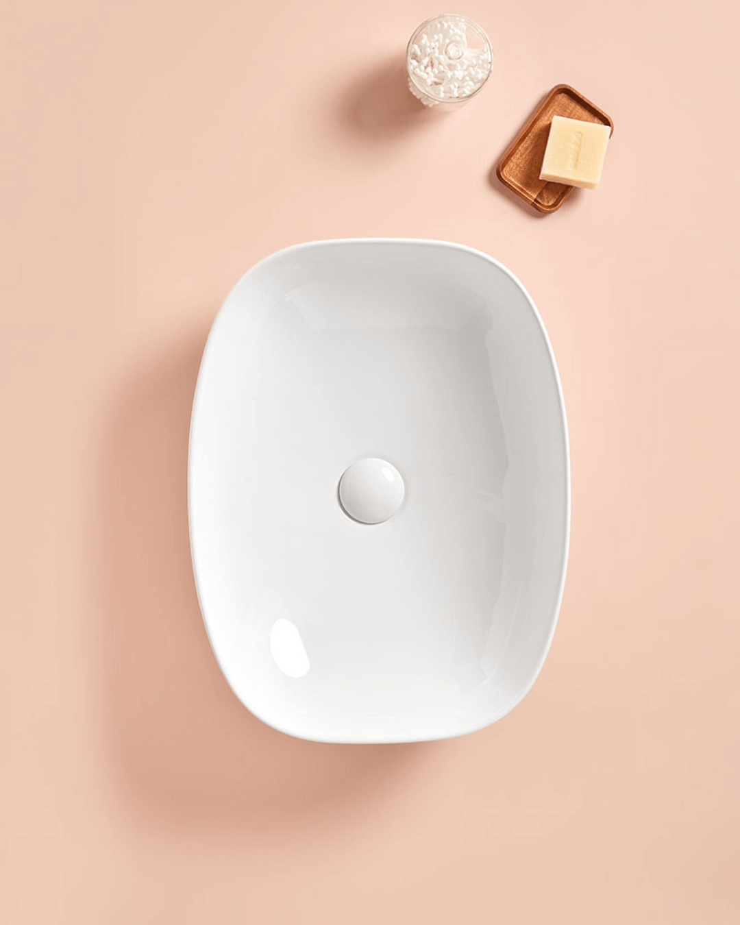 BALTA : Vasque à poser en céramique vitrifiée 50.5x38.5x14