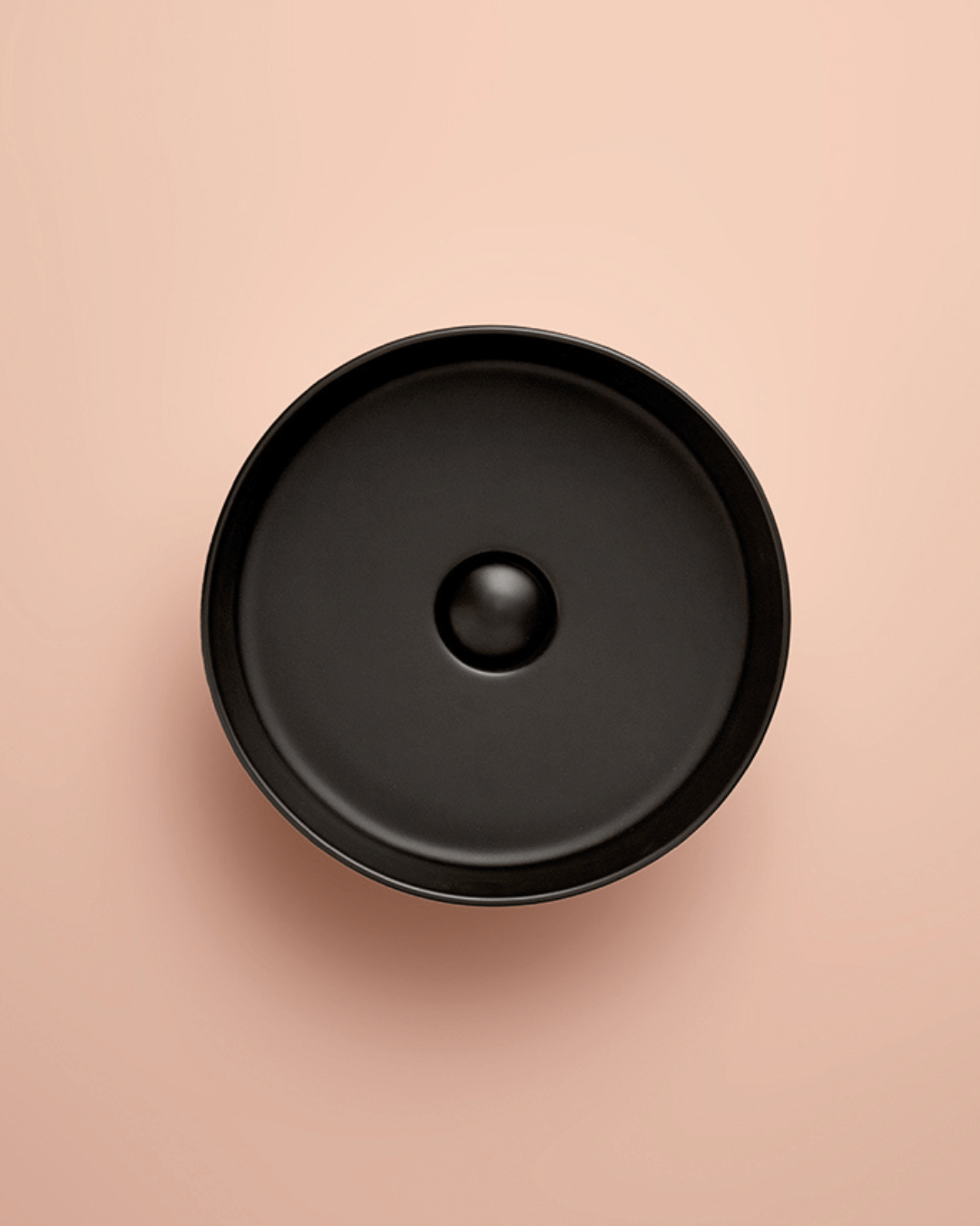 MARSALA : Vasque ronde à poser en céramique vitrifiée Ø35.5×11