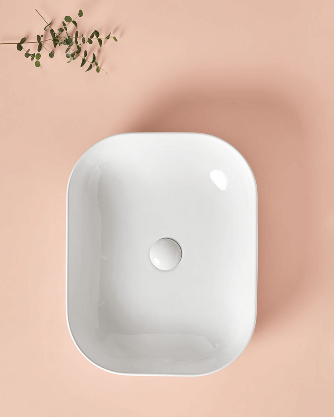 NAPOLI : Vasque à poser en céramique vitrifiée 49.5x39.5x15