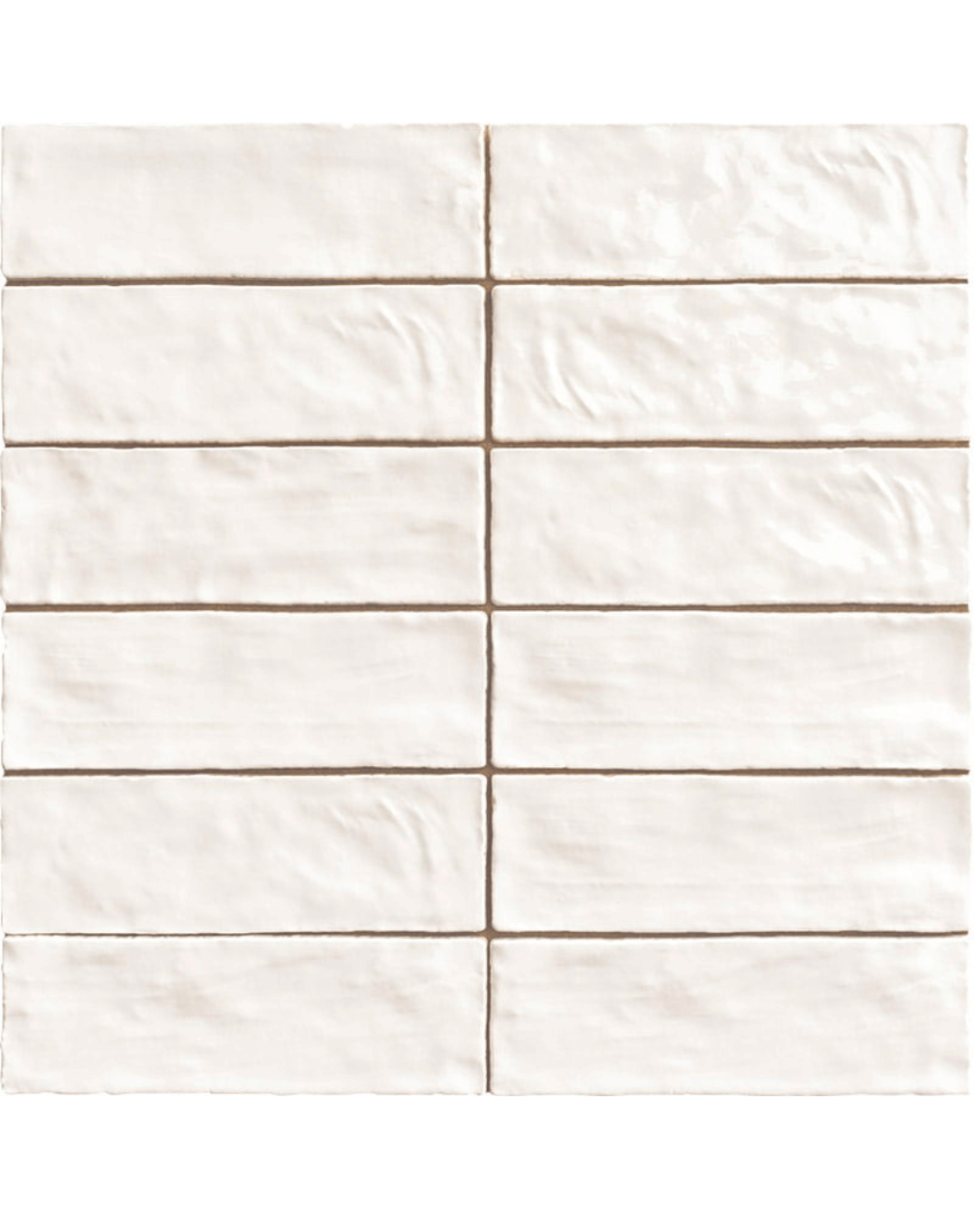 Positano Bianco 6,5×20 - Carrelage mural blanc brillant