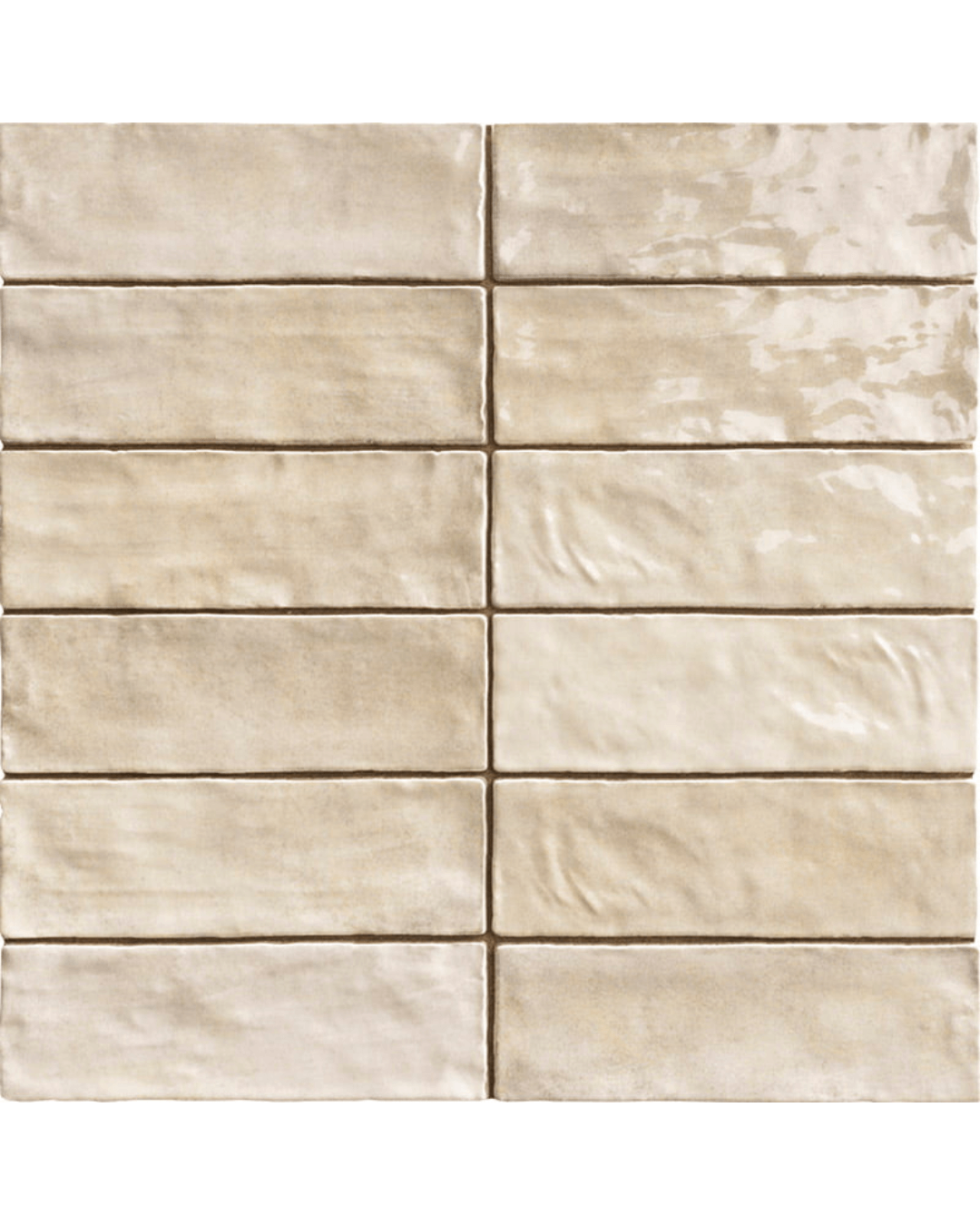 Positano Topazio 6,5×20 - Carrelage mural beige brillant