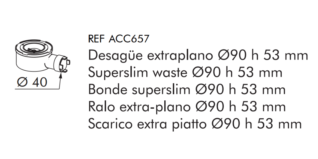 STRATO receveur de douche extra-plat