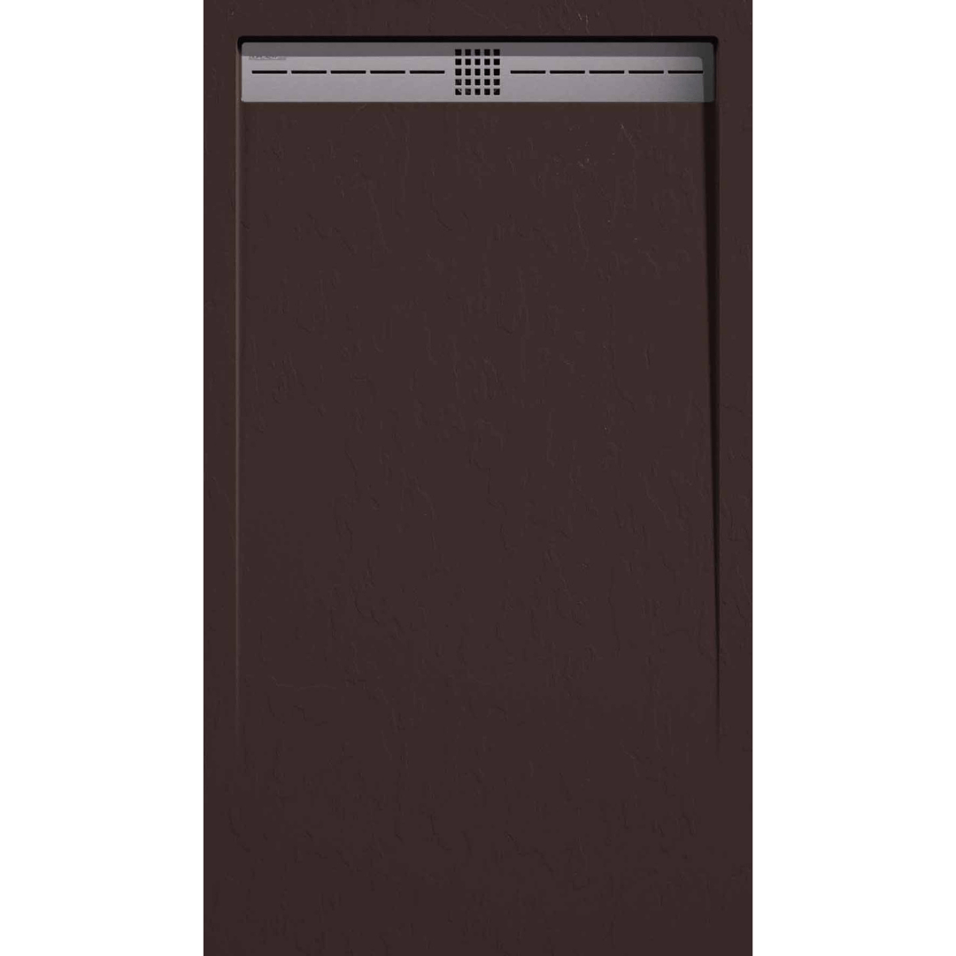 STONE CACH receveur de douche extra-plat ARDOISE Chocolat