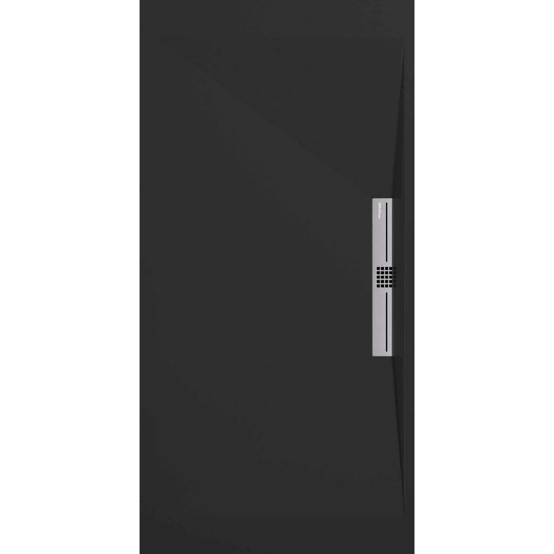 STONE SIDE receveur de douche extra-plat LISSE Noir