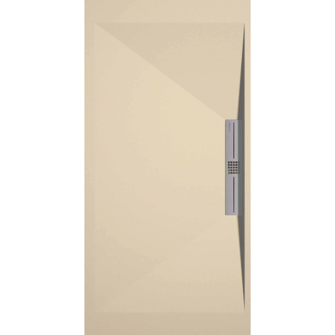 STONE SIDE receveur de douche extra-plat LISSE Crème