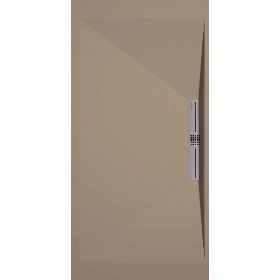 STONE SIDE receveur de douche extra-plat LISSE Moka