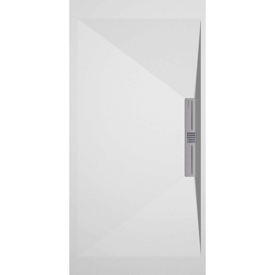 STONE SIDE receveur de douche extra-plat LISSE Blanc