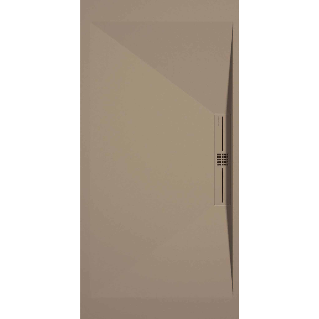 STONE SIDE receveur de douche extra-plat LISSE Moka