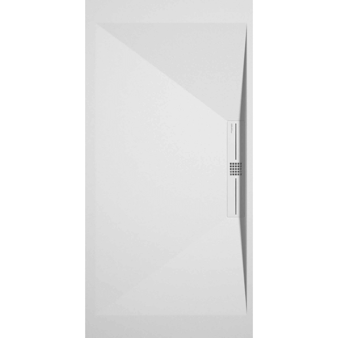 STONE SIDE receveur de douche extra-plat LISSE Blanc