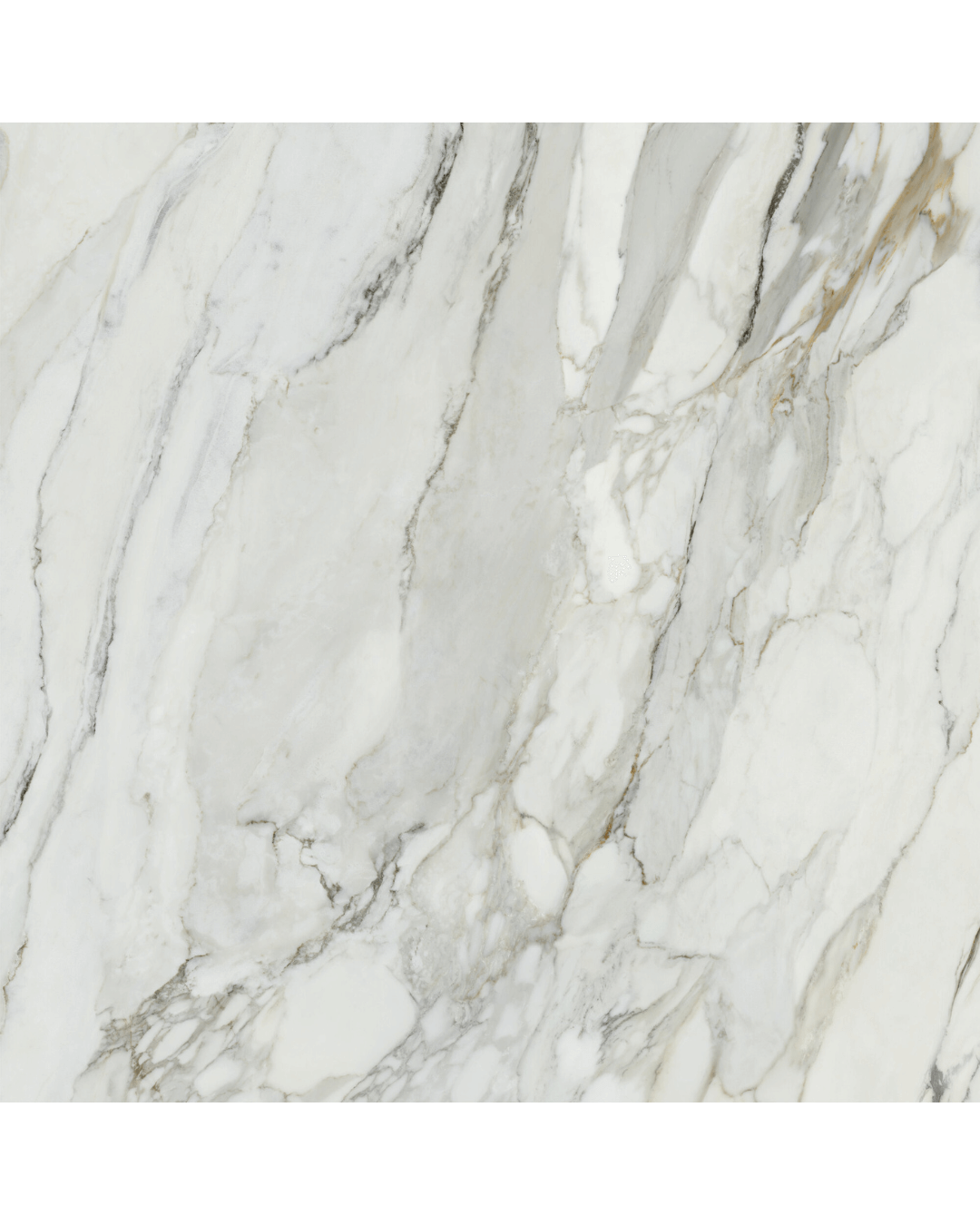 Arabescato Corchia Mat 120x120 - Carrelage marbre blanc ivoire finition mate bords rectifiés