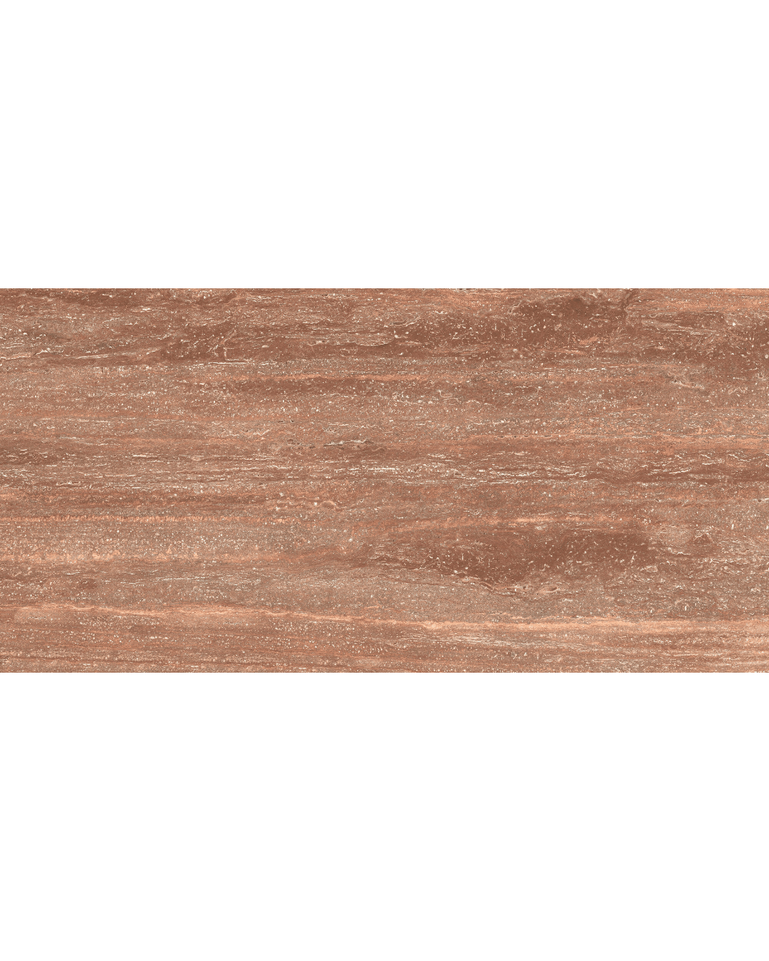 Ardome Red Lapatto 60x120 - Carrelage travertin rouge semi-brillant aux bords rectifiés pour sols et murs