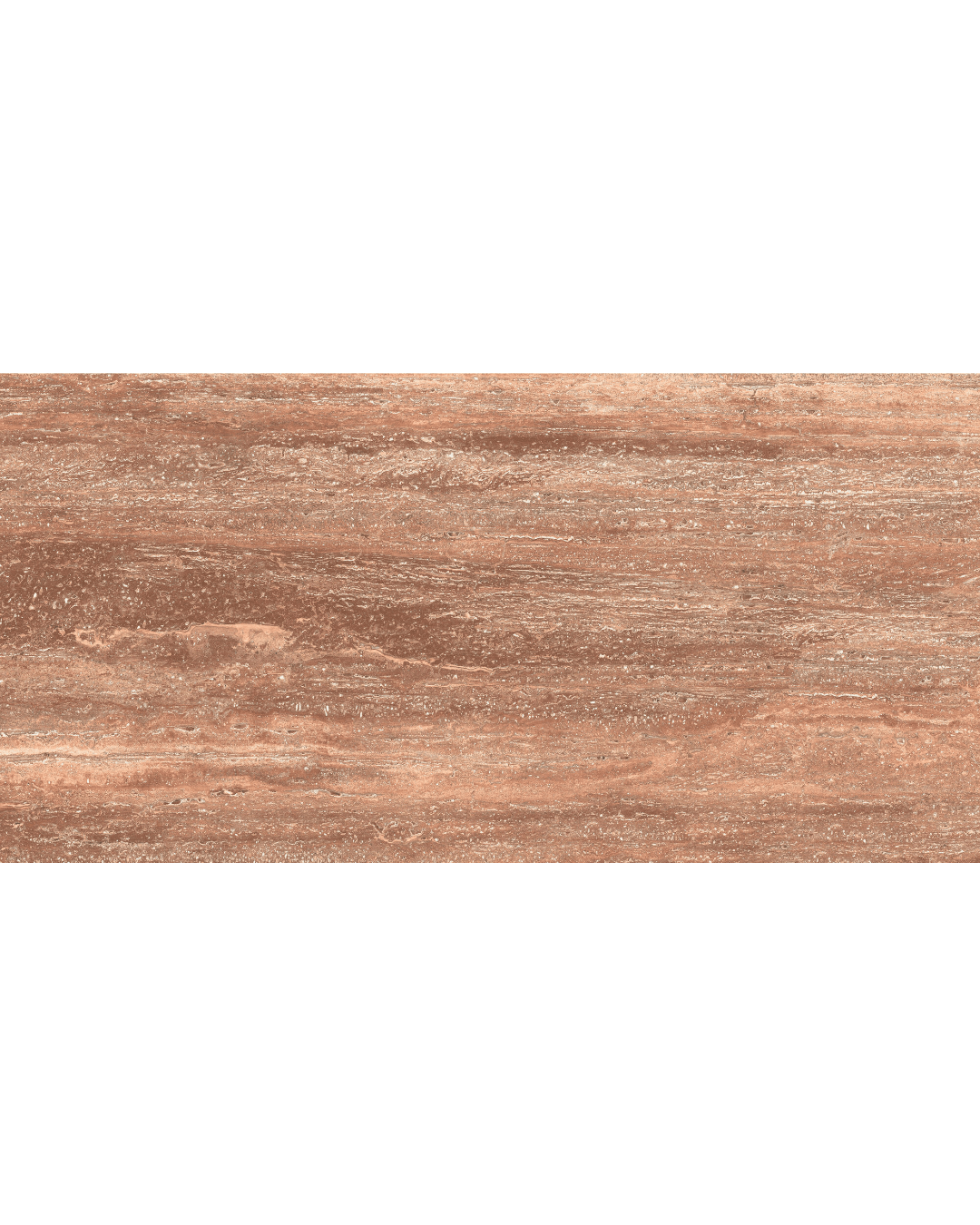 Ardome Red Mat 60x120 - Carrelage travertin rouge mat aux bords rectifiés pour sols et murs