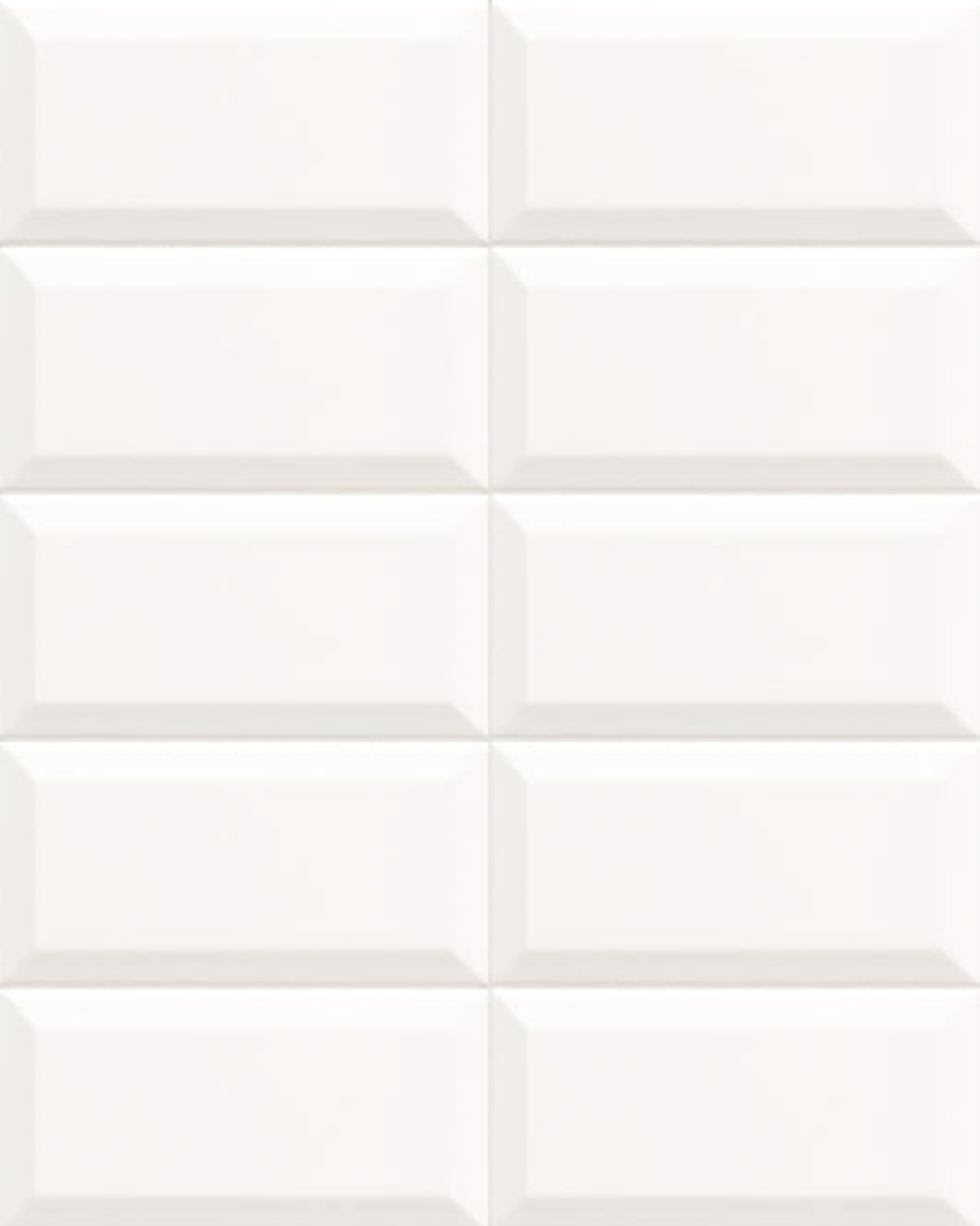 Bissel Blanco 10x20 - Carrelage mural blanc brillant style Metro
