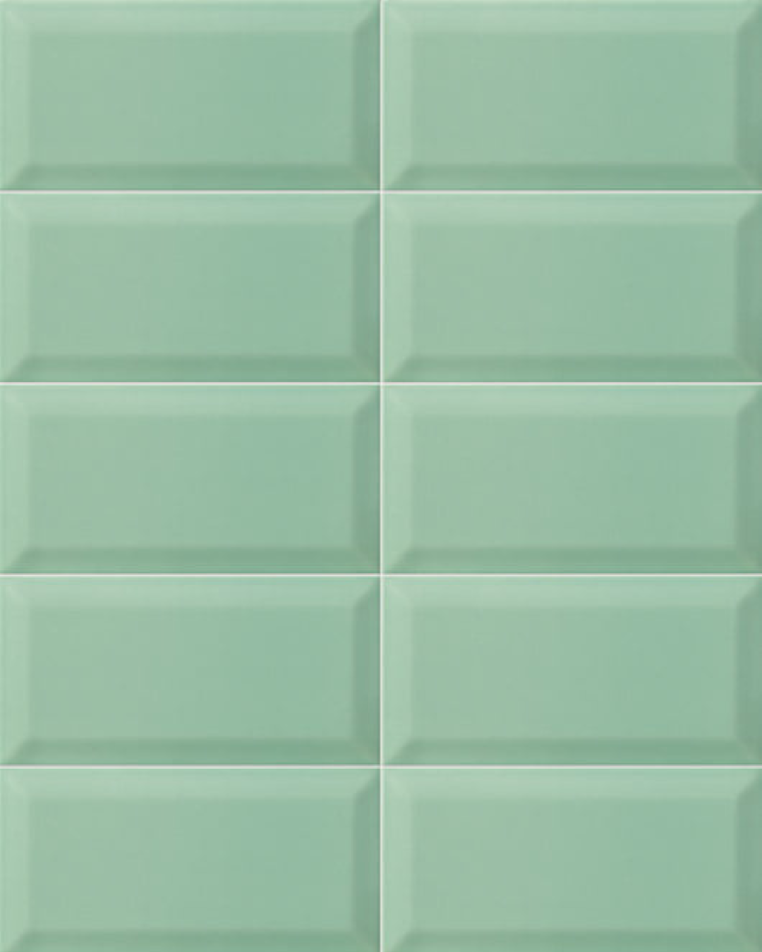 Bissel Emerald 10x20 - Carrelage mural vert émeraude brillant style Metro