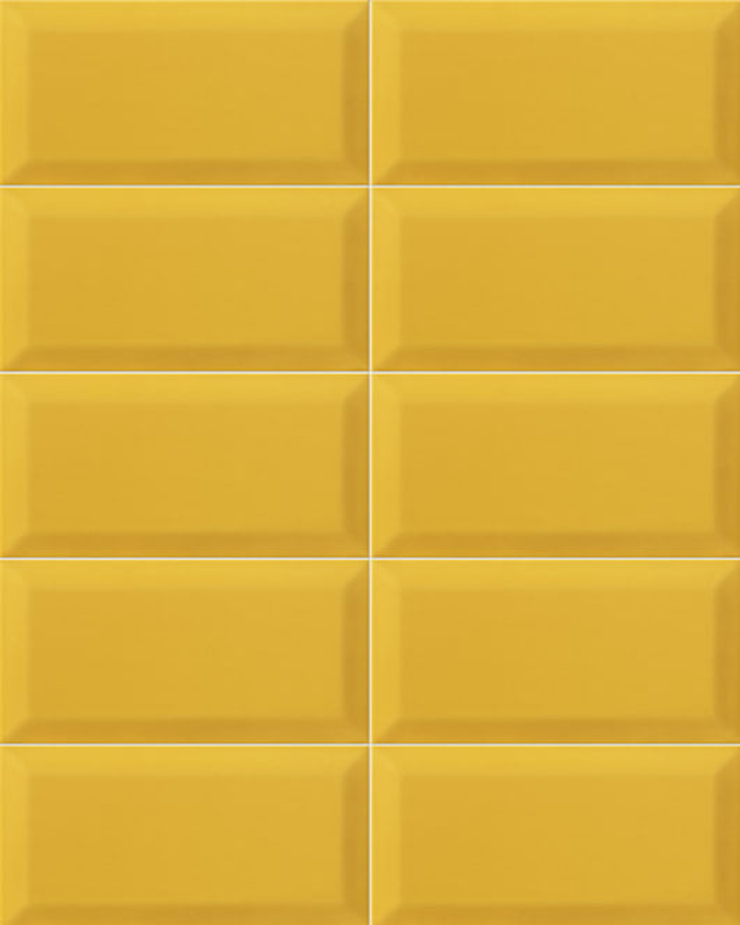 Bissel Tiger 10x20 - Carrelage mural jaune safran brillant style Metro