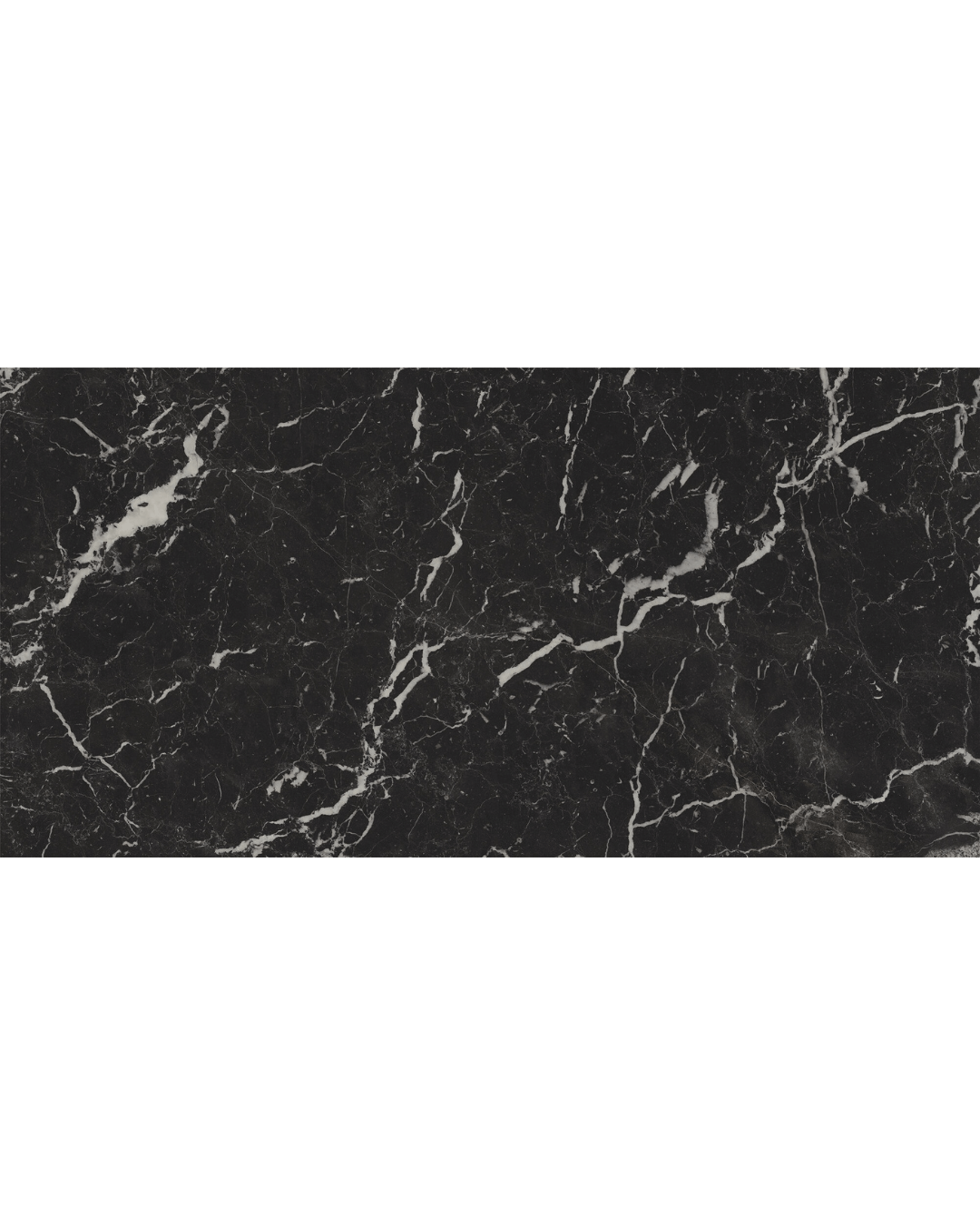 Black Hispania Pol 60×120 - Carrelage marbre noir poli effet miroir bords rectifiés