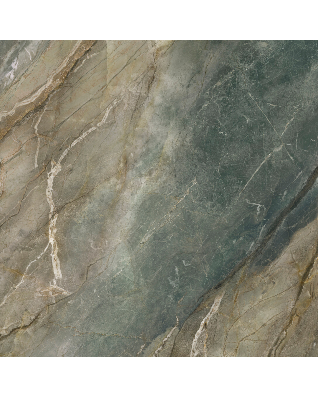 Brazil Green Pol 120x120 - Carrelage marbre vert grain poli effet miroir bords rectifiés