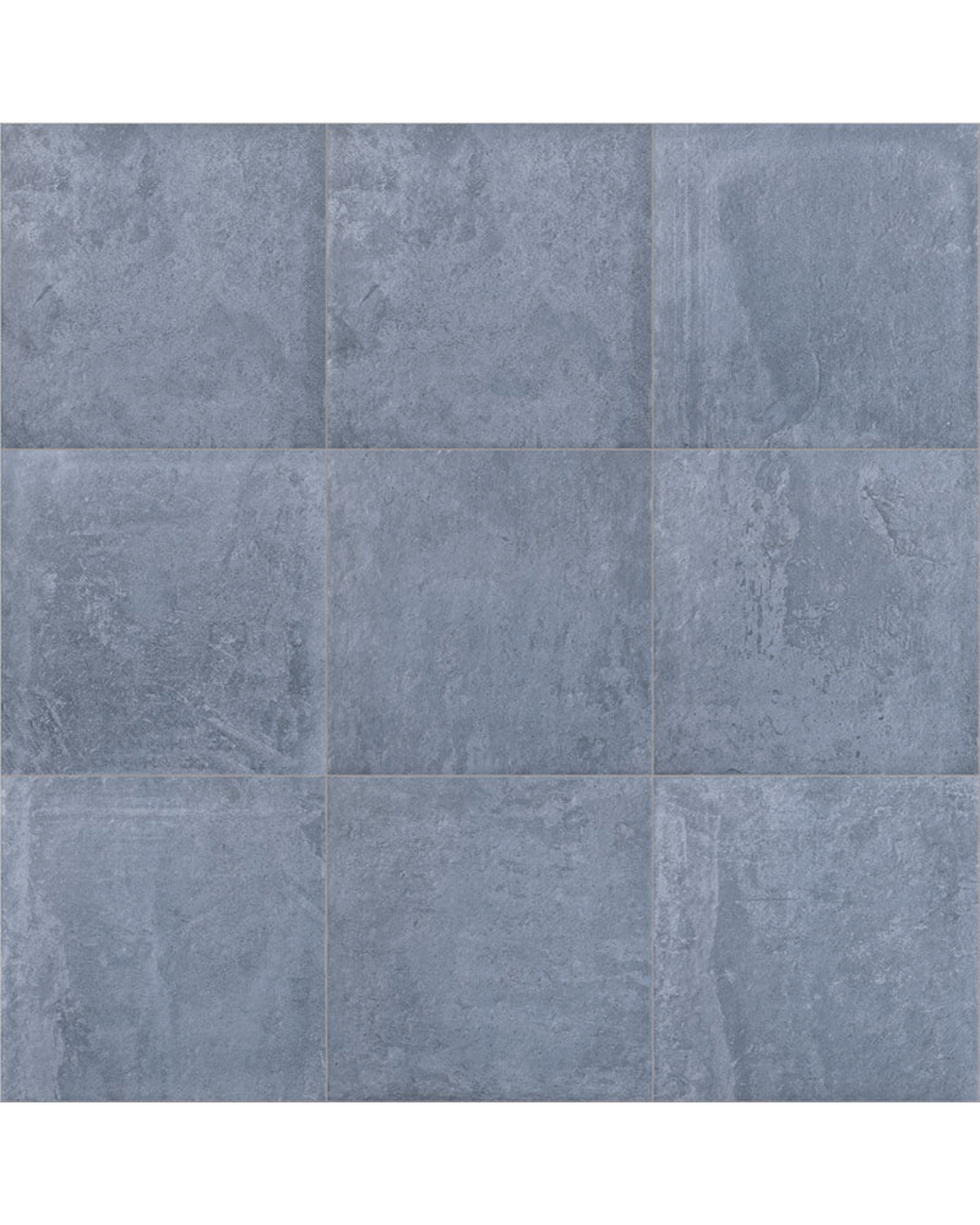 Carino Indigo 20x20 - Carrelage mural et sol bleu mat style Carreau de Ciment