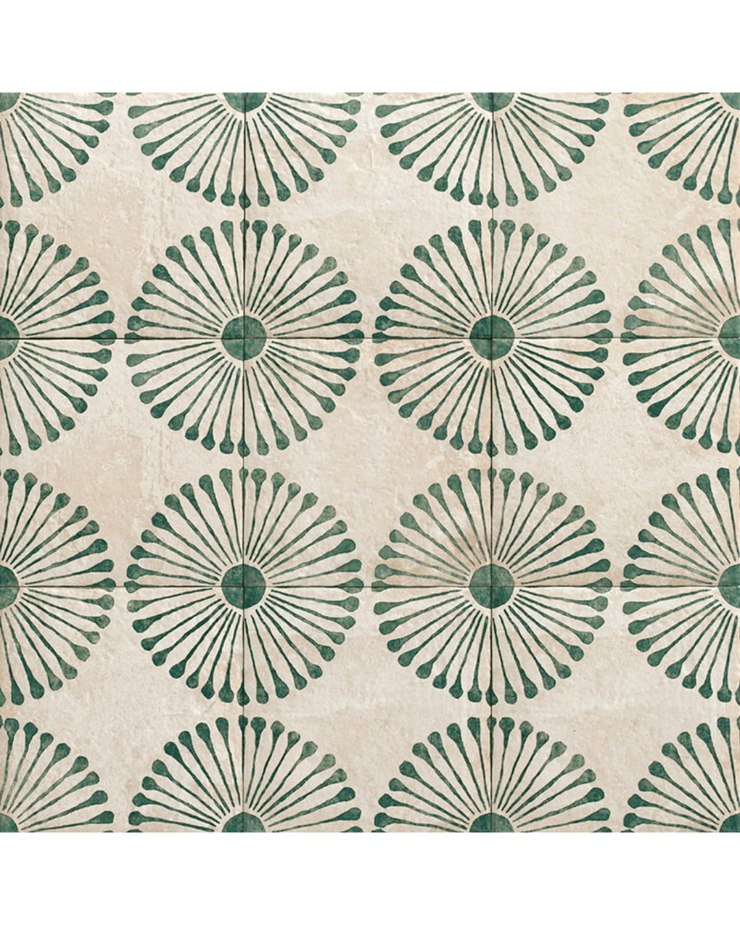 Carino Deco Palma 20x20 - Carrelage décoratif beige sable mural et sol style Carreau de Ciment