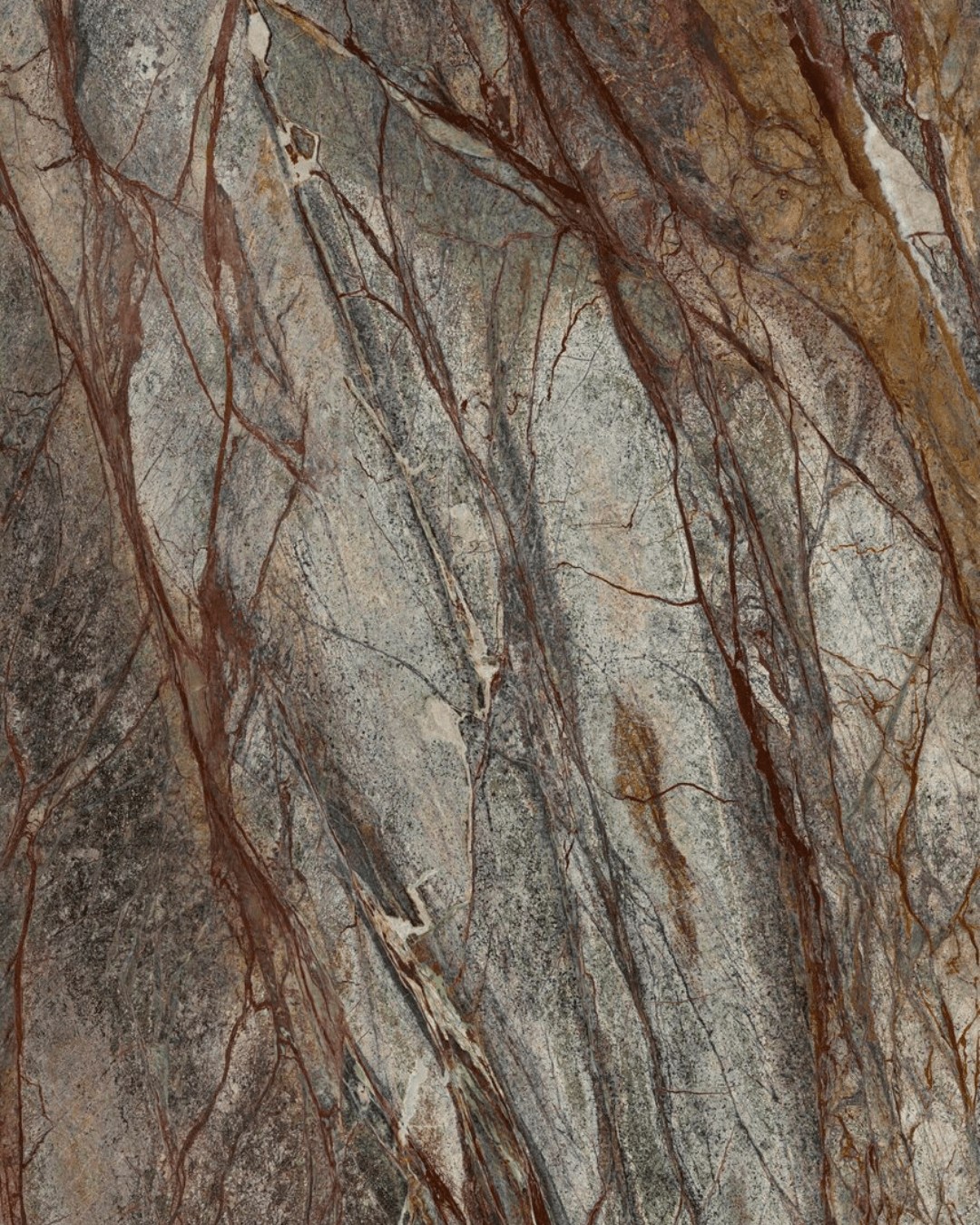 Grand Format Forest Green Marble 120x280 - Carrelage marbre grain poli effet miroir bords rectifié